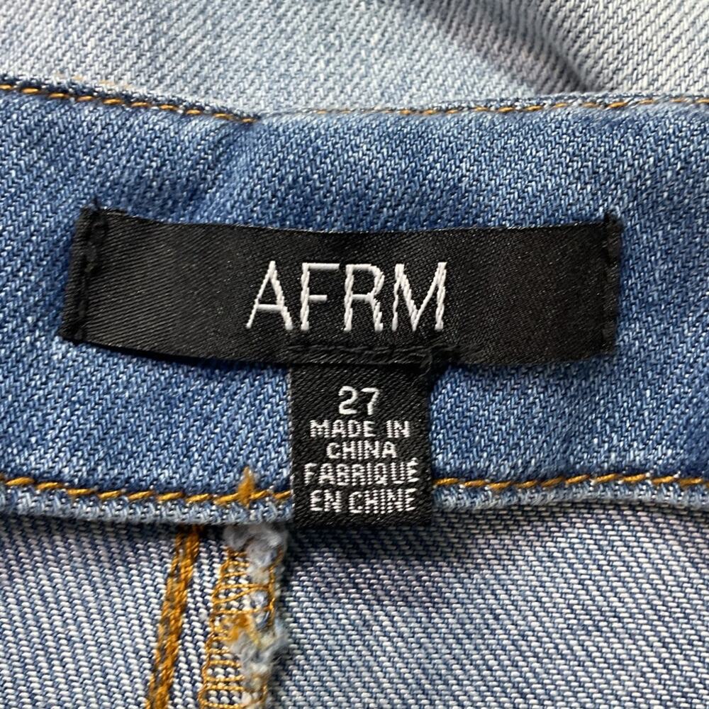 Afrm Utility Light Wash Sigmund Denim Jeans Size 27 - Picture 4 of 5
